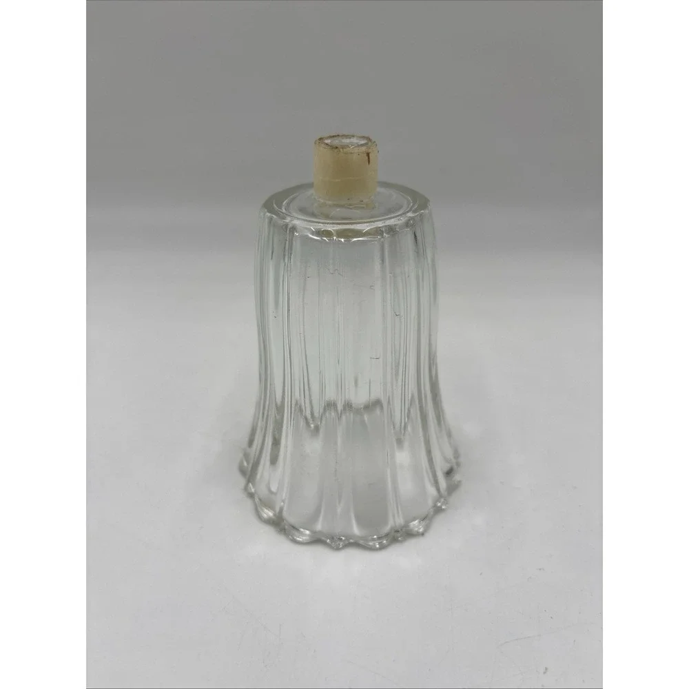 Homco Clear Glass Peg Votive Cup Royal Jewelite Ribbed & Grommets